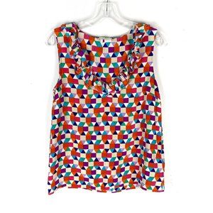 Kate Spade Multicolor Abbey 100% Silk Shirt - 8